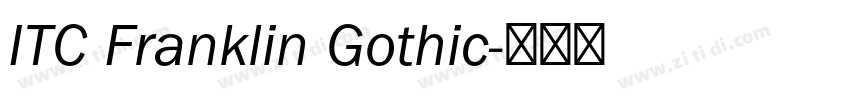 ITC Franklin Gothic字体转换